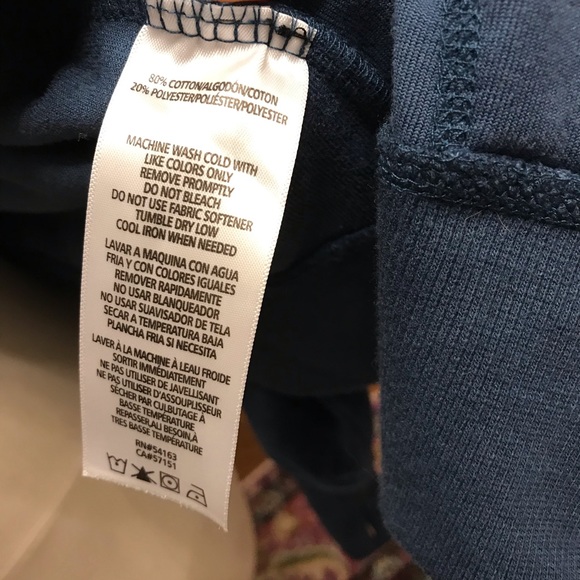 Calvin Klein Performance! Dark Blue Velour Zip Up Hoodie - Picture 13 of 13